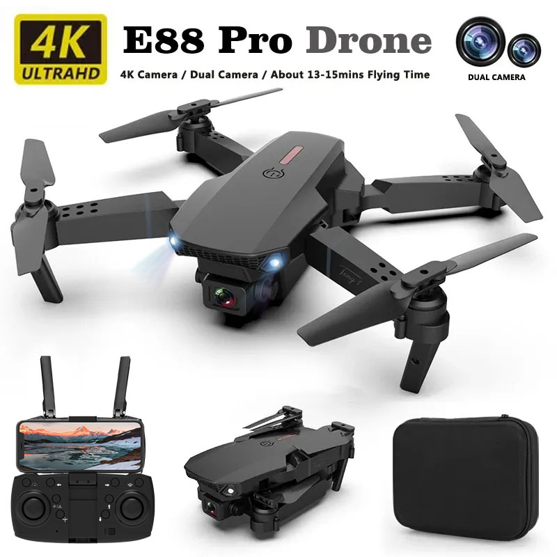Drone E88Pro Rc 4K - E88pro Drone profesjonalny Dron przepływ optyczny