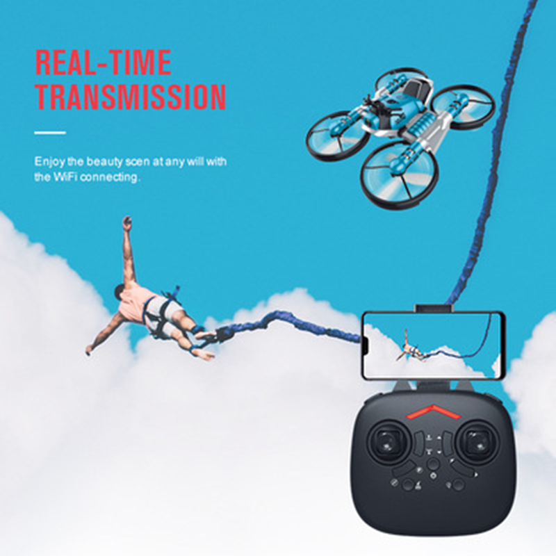 Drone Rc Folding - Lądowy i powietrzny składany motocykl RC