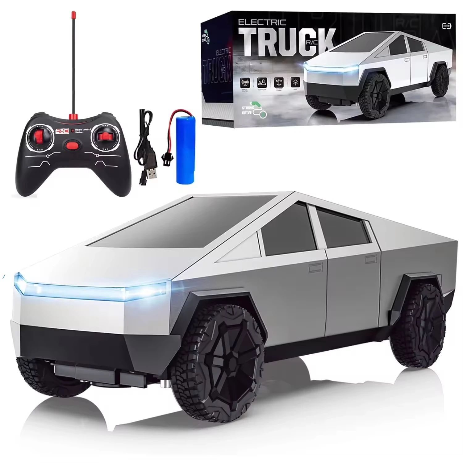 Drone Lidi Rc - 1:24 RC Cybertruck Pickup 4WD Samochód