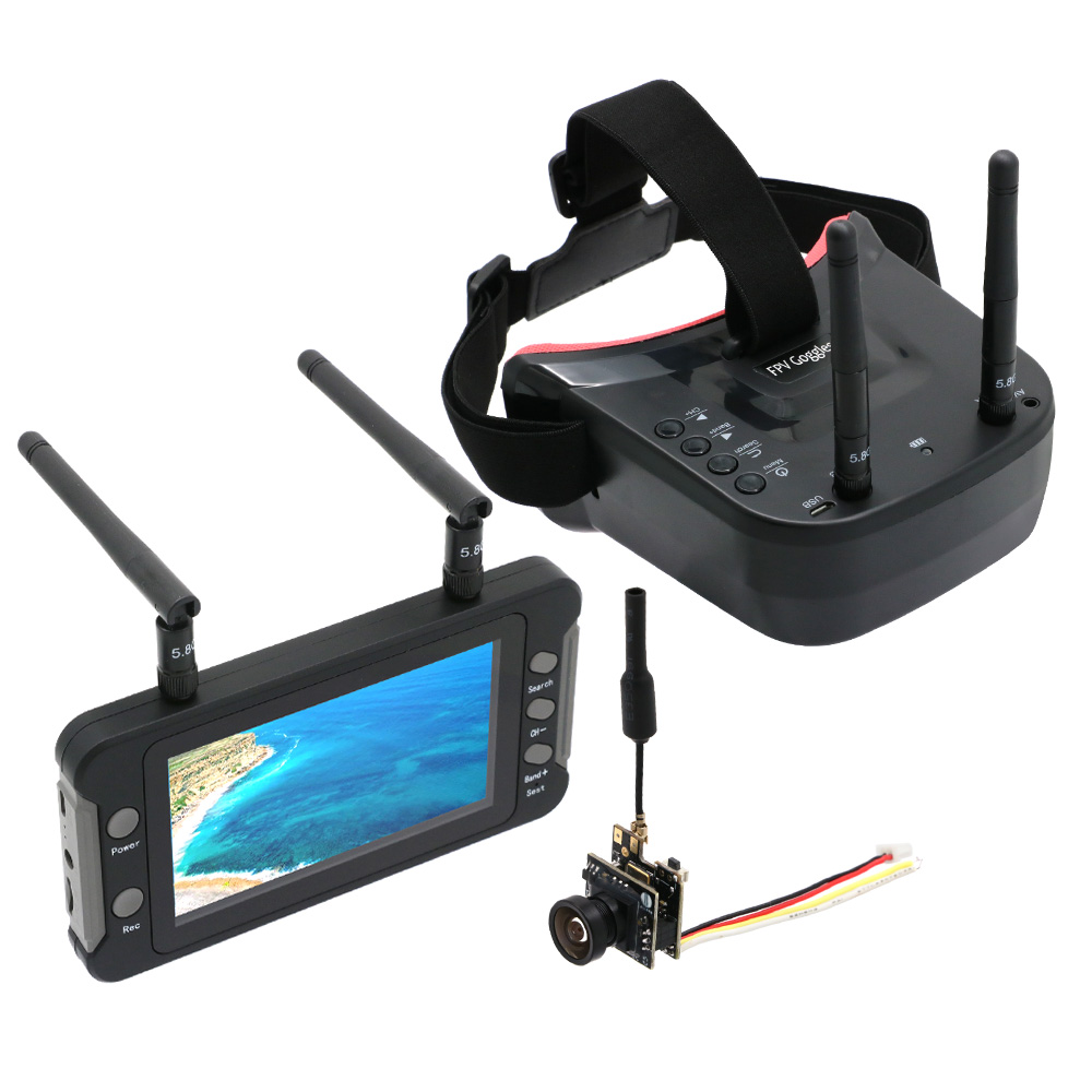 Fpv Goggles Headset - 5.8G 40CH Podwójne anteny Gogle FPV