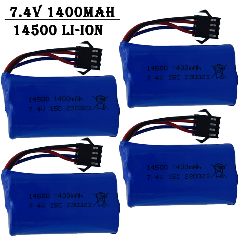 Drone Rc Truck - Akumulator litowo-jonowy 7.4V 1400mAh 14500, bateria