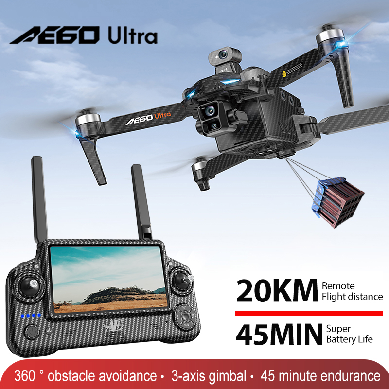 Drone Rc Folding - Profesjonalny dron AE60 GPS z kamerą