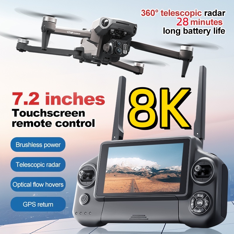 Dron RC z 3-osiowym gimbalem 8 – Drone Rc Folding recenzja i cena