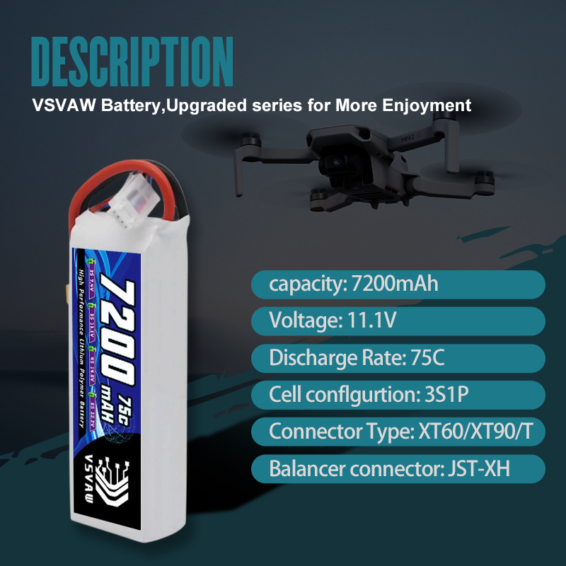 Akumulator Lipo VSVAW 3S 11.1V – Drone Rc Truck recenzja i cena