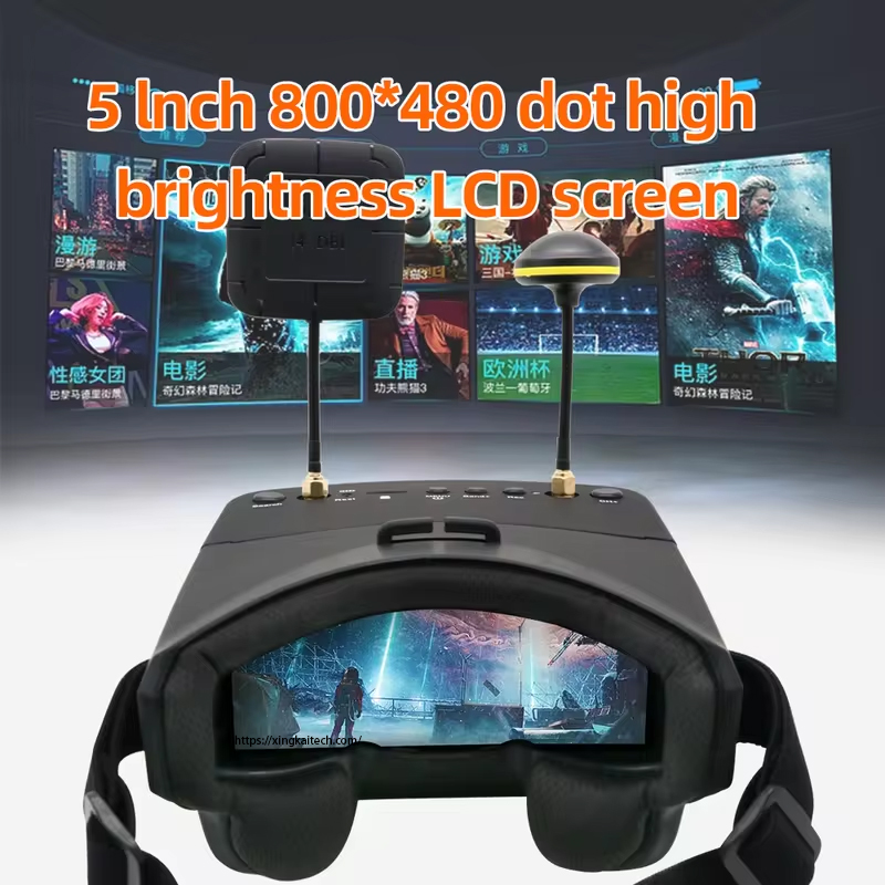 Okulary FPV 5.8G 40CH 5 cali 8 – Fpv Goggles Headset recenzja i cena