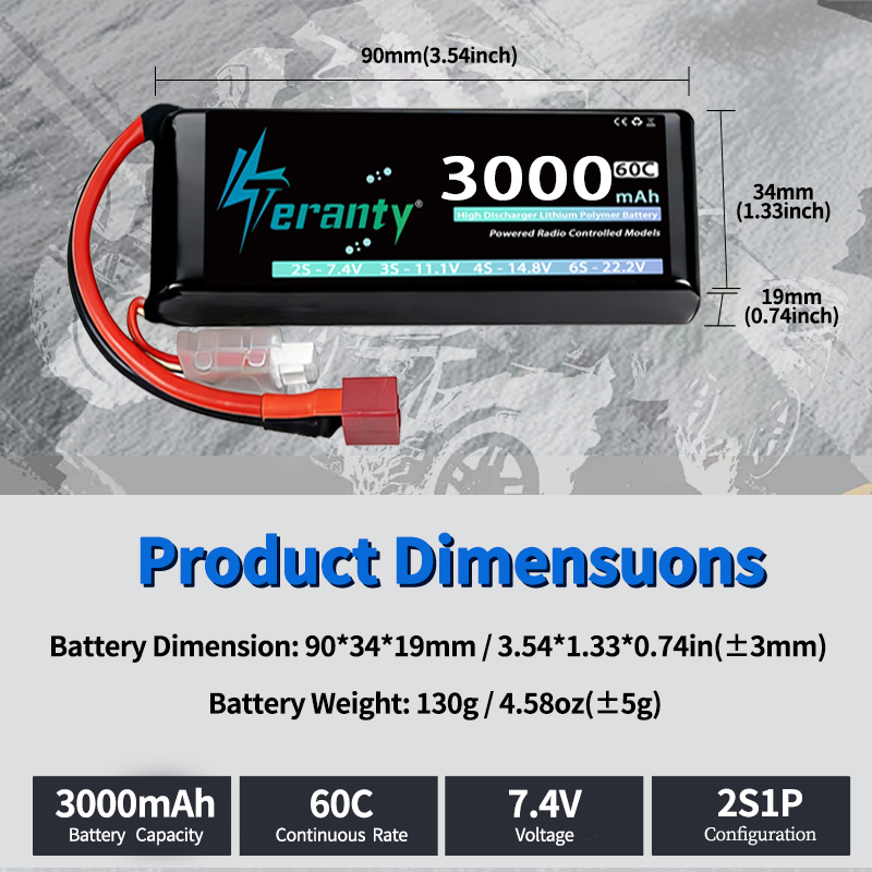TERANTY 2S 3000mAh Bateria Lip – Drone Rc Truck recenzja i cena