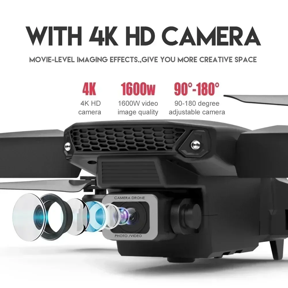 E88 Pro WIFI FPV Drone Wide An – Drone E88Pro Rc 4K recenzja i cena