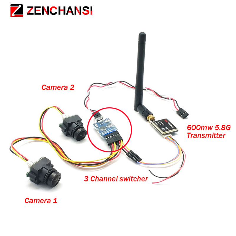 3-kanałowa podwójna kamera wid – Fpv Goggles Headset recenzja i cena