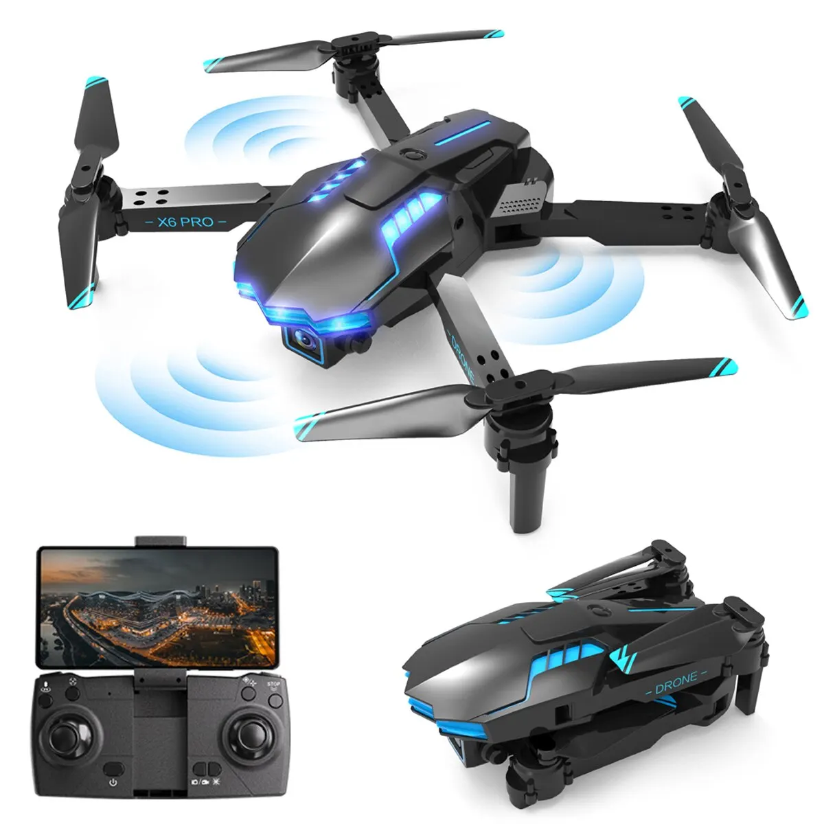 Dron KBDFA X6 PRO z kamerą dla – Drone E88Pro Rc 4K recenzja i cena