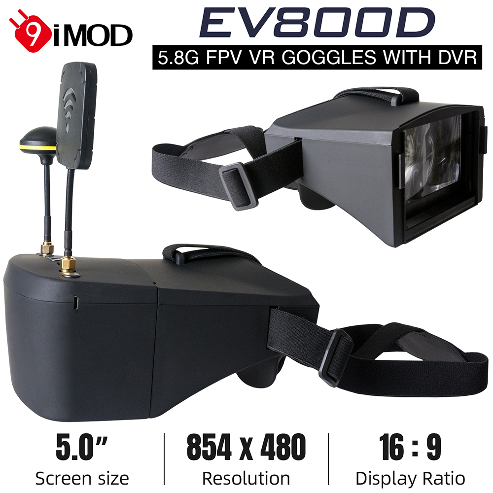 Okulary FPV 9IMOD LS-800D 5.8G – Fpv Goggles Headset recenzja i cena