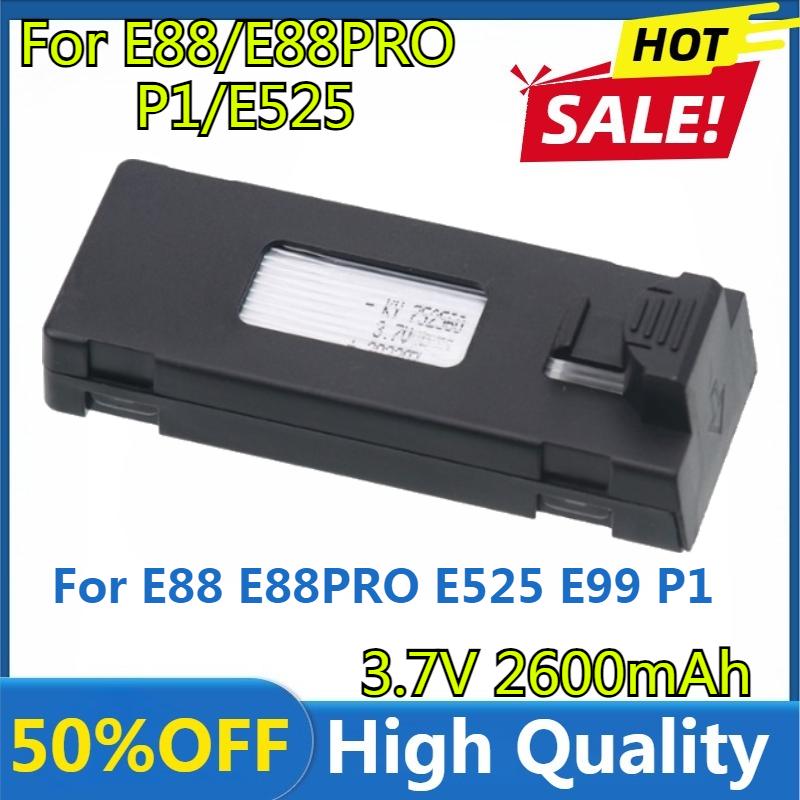 Bateria E88 3.7V 2600mAh Lipo  – Drone E88 Rc Quadcopter recenzja i cena