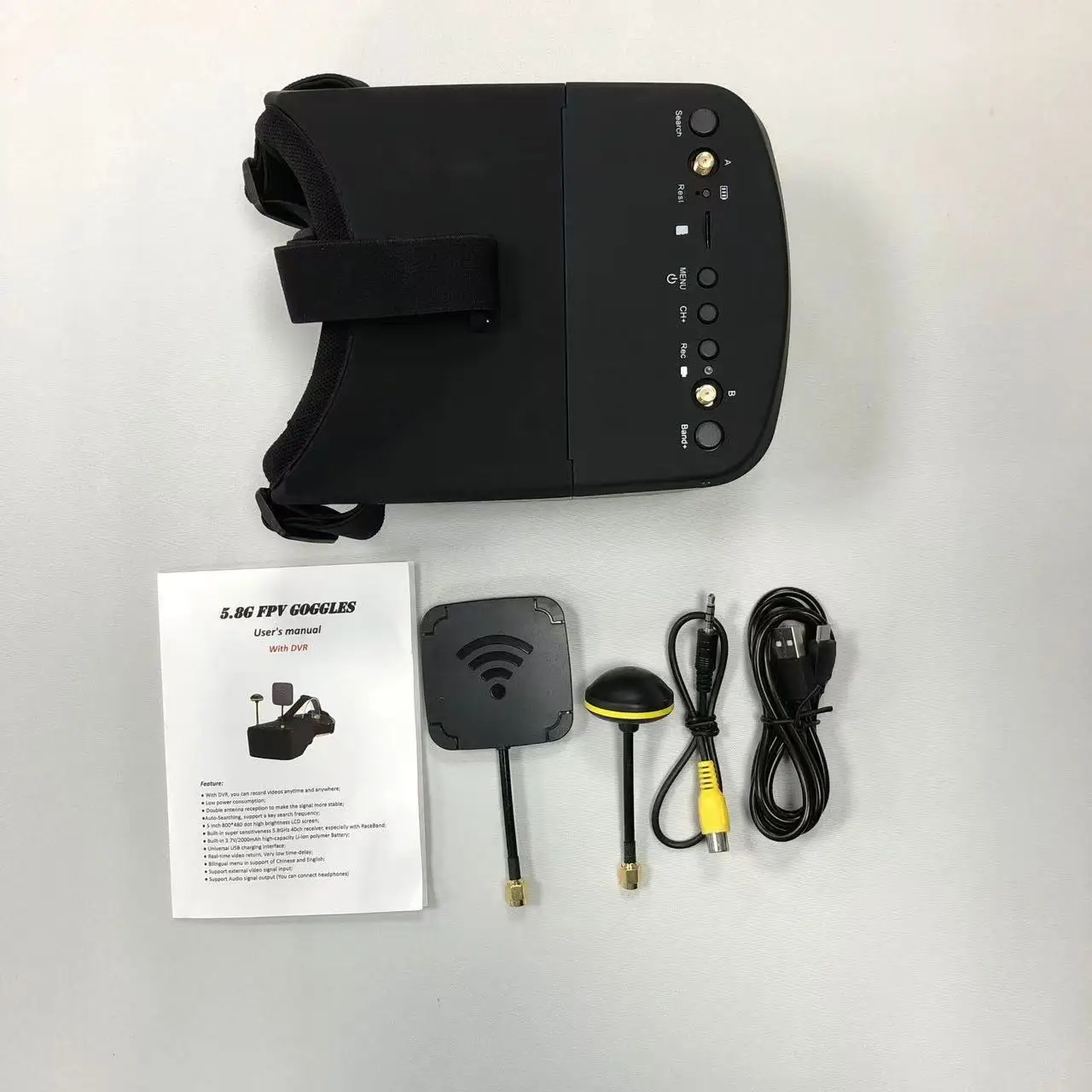 Okulary FPV SmCp5.8G 40CH 5-ca – Fpv Goggles Headset recenzja i cena