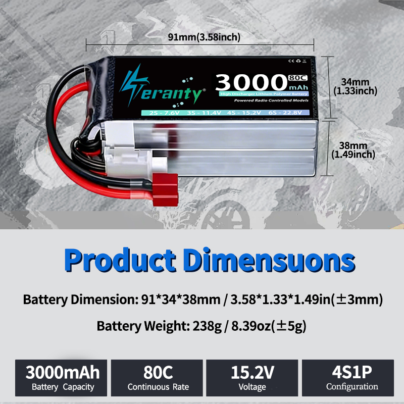 2 szt. TERANTY 14.8V 15.2V Bat – Drone Rc Truck recenzja i cena
